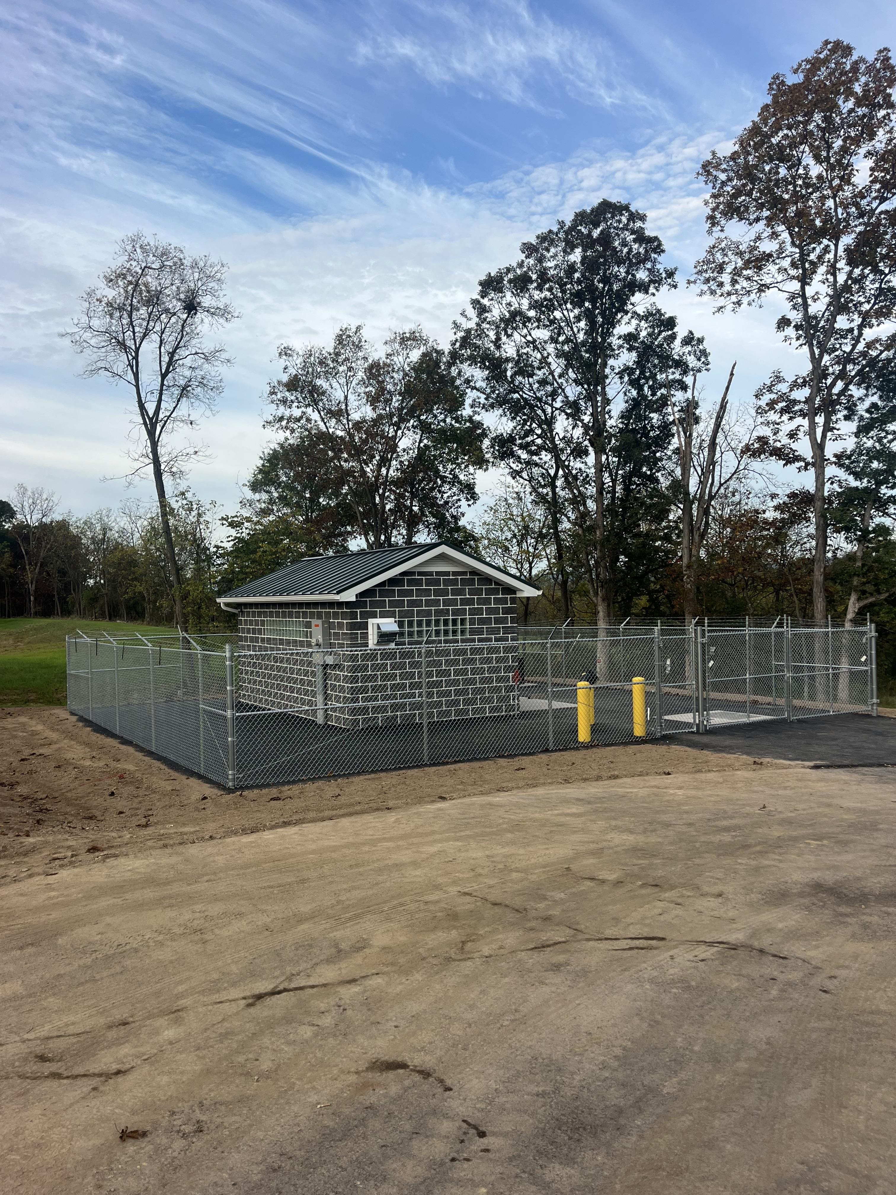 rear view of same pump station